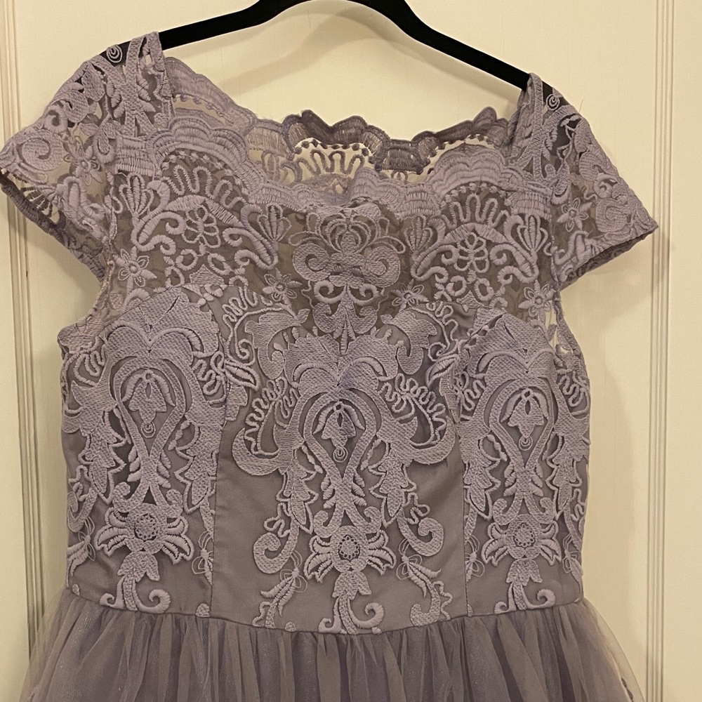 Chi Chi London Lavender Lace Bridesmaids Dress - Picture 8 of 11